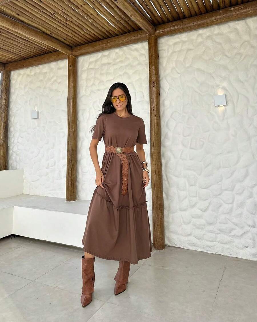 Vestido Midi Solara - Boho Chic